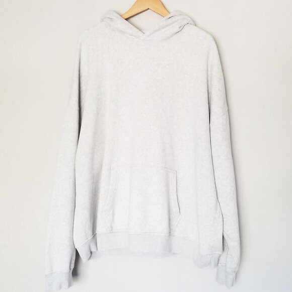 Abercrombie & Fitch SOFT A&F Essential Popover Hoodie XXL Light Heather Gray $70 - Picture 6 of 16